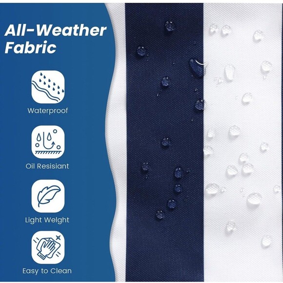 New Large Striped Waterproof Sandproof Beach Bag Pool Tote - Picture 3 of 3